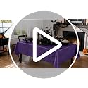 Purple Spider Web Halloween Plastic Tablecloths - Pack of 3, 54x108 Inches