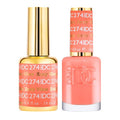 DND DC Gel Polish Set, Orange Collection, UV/LED GelPolish and Air Dry Nail Lacquer, Matching Chip-Free Polish Duo, 0.5 Fl Oz Each
