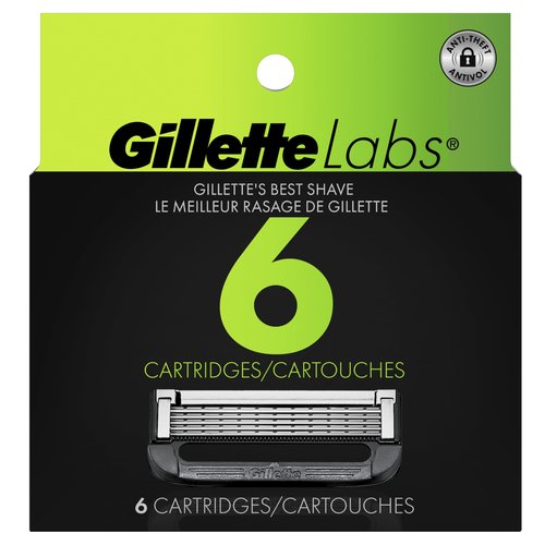 GilletteLabs Razor Blade Refills, 6 count