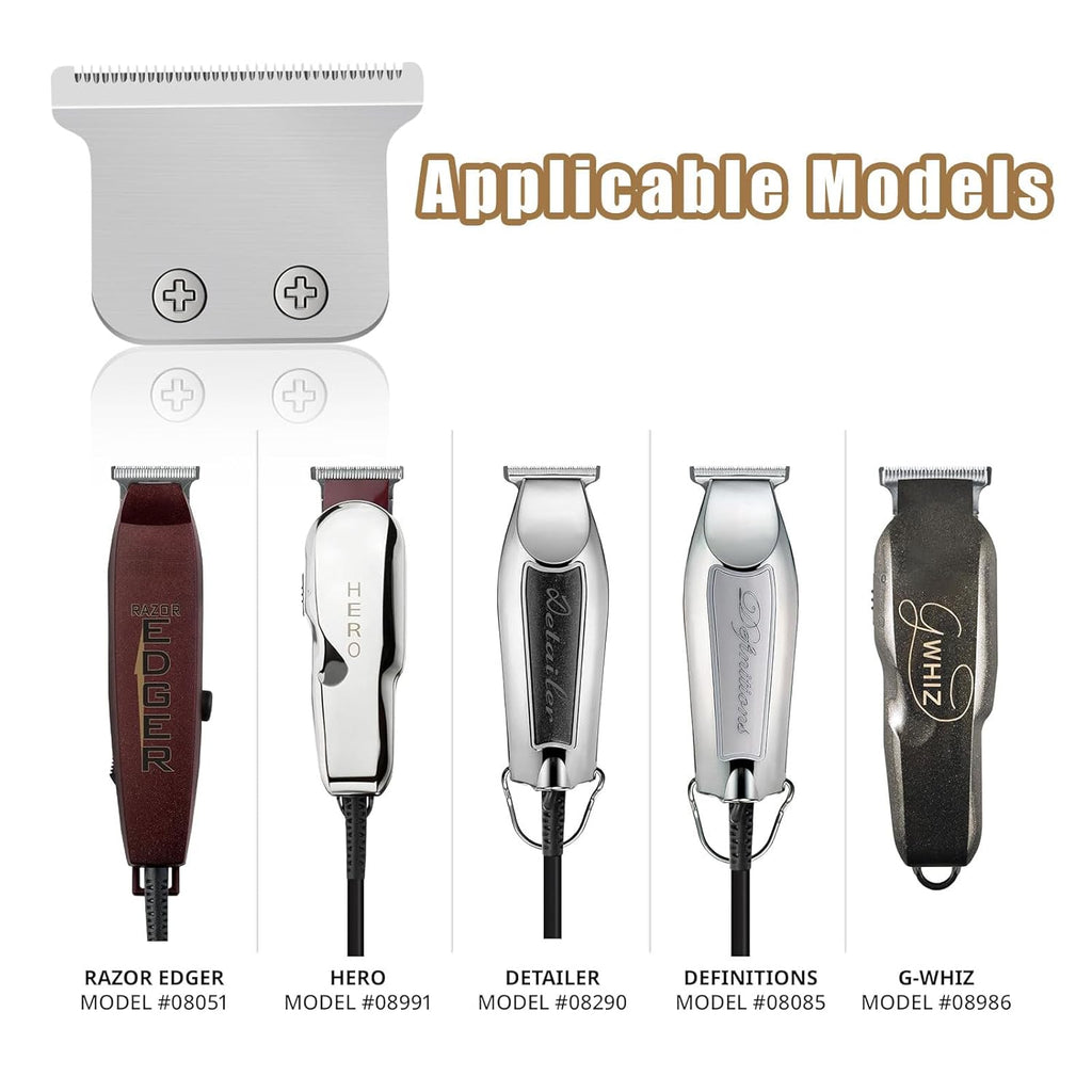Wahl Professional Detachable Hair Clipper Replacement Blades - 2 Pack for Barbers & Stylists