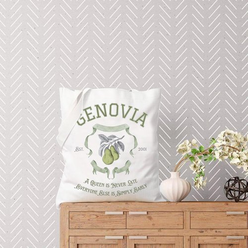 TSOTMO Comedy Movie Tote Bag Gift - Genovia Inspired Movie Fan Gift (GENOVIA EST 2001 tote)