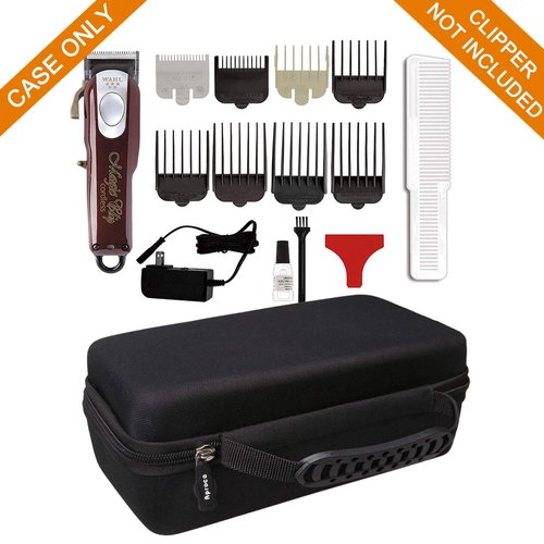 Aproca Case Compatible with Wahl Professional 5 Star Series Magic Clip Cordless Hair Clipper #8148#8504#8545#8509#8451, Portable Storage Bag for Accessories (Black)