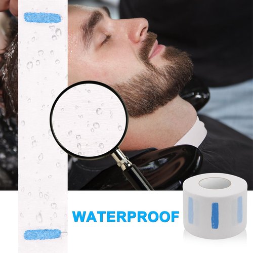 NICEMOVIC 5 Rolls Disposable Barber Paper Neck Strips Barber Accessories, Professional Barber Supplies Stretchy Paper Neck Strips for Salon Haircut Styling