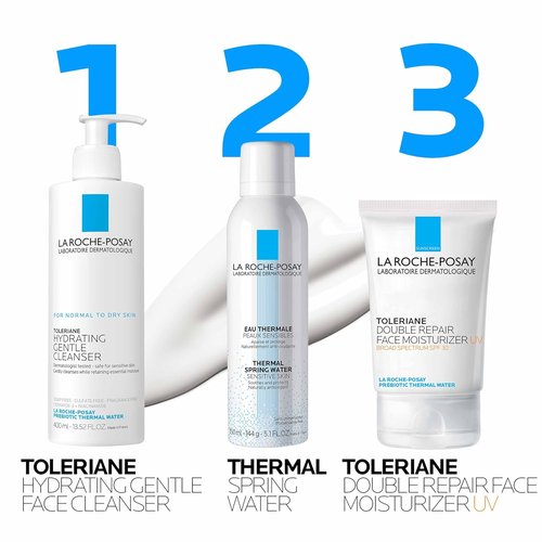 La Roche-Posay Toleriane Double Repair Moisturizer - SPF 30 Daily Face Cream with Niacinamide & Glycerin