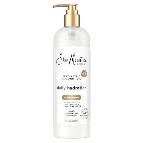 SheaMoisture Daily Hydration Body Lotion - Nourishing Coconut Oil & Shea Butter, 24H Moisturizing, 16 oz