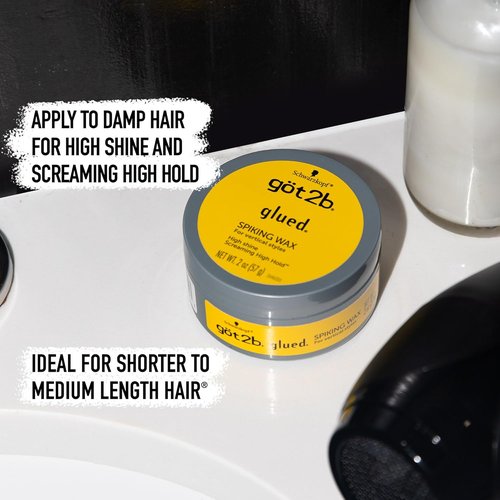 Got2b Glued Hair Wax - Fierce Hold Styling Wax for Strong, Lasting Styles | 2 oz
