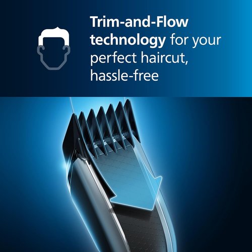 Philips Norelco Hair Clipper 3000 Series - DualCut Trimmer with 13 Length Settings | 45 Min Runtime