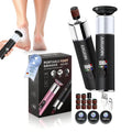 5-in-1 Professional Electric Callus Remover(Portable & Foldable), Removes 99.92% of Calluses in 3 Mins, Rechargeable Foot File Pedicure Kits with 10 & 40 Grit Pads for Soft Smooth Feet, Purple