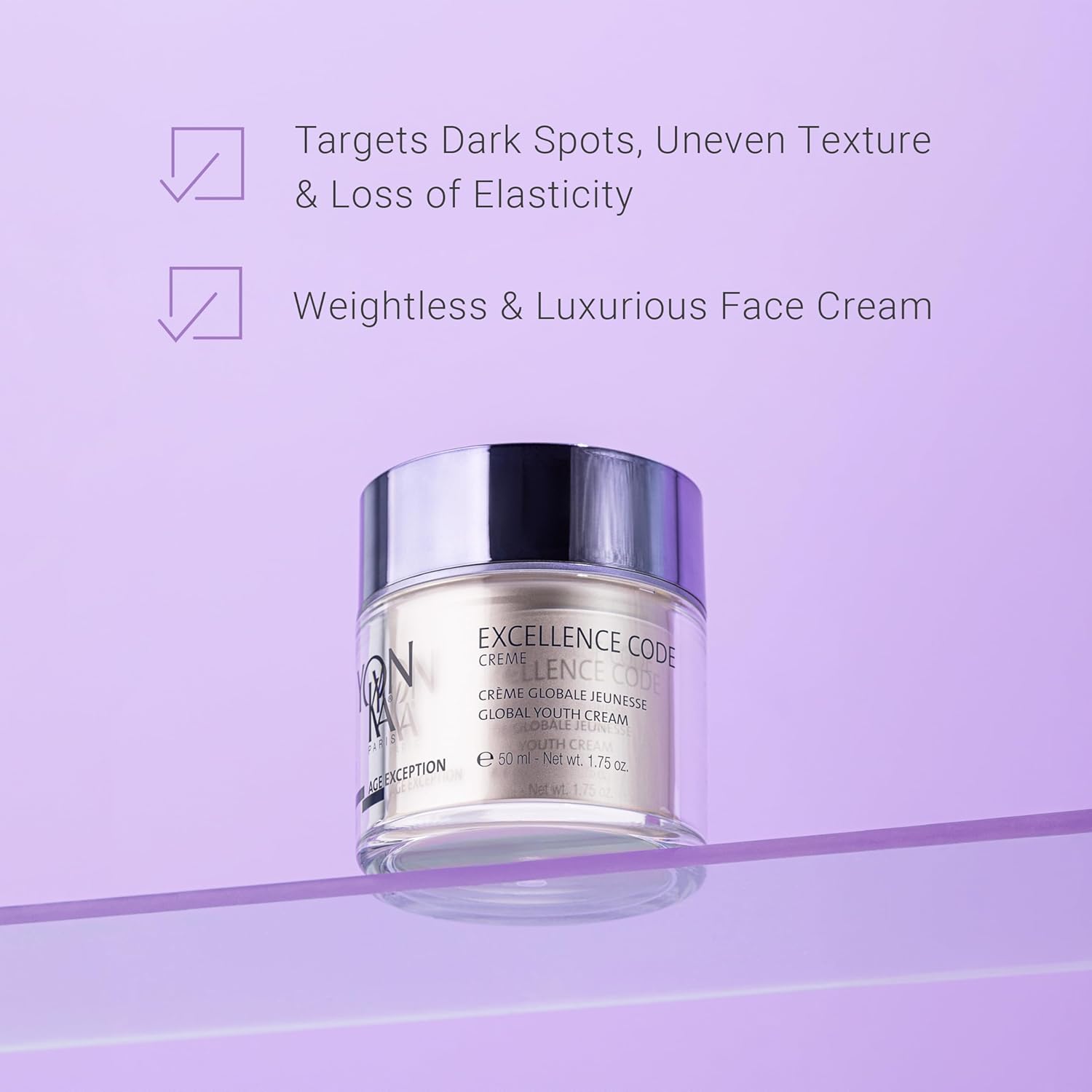 Yonka Age Exception Excellence Code Crème - Specialized Anti-Aging Cream for Mature Skin Types