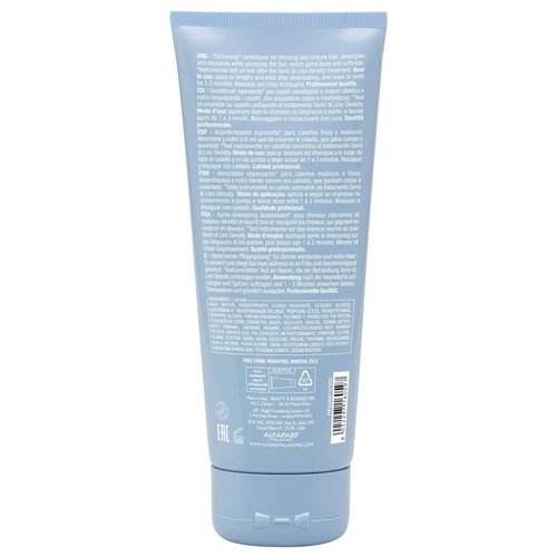 ALFAPARF MILANO Semi Di Lino Thickening Conditioner - Peptides & Amino Acids - For Fine & Thin Hair - Adds Volume & Softness
