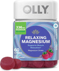 OLLY Relaxing Magnesium Gummies - Supports Muscle Relaxation with Raspberry Lavender Flavor | 60 Count