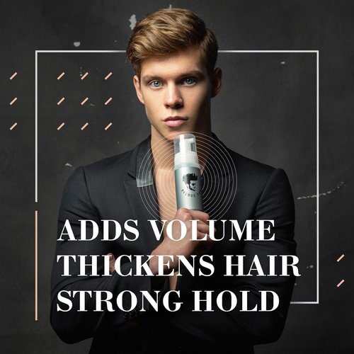 Avenue Man Sculpting Foam - Unscented Frizz Control & Firm Hold Hair Mousse for Men - 7 oz