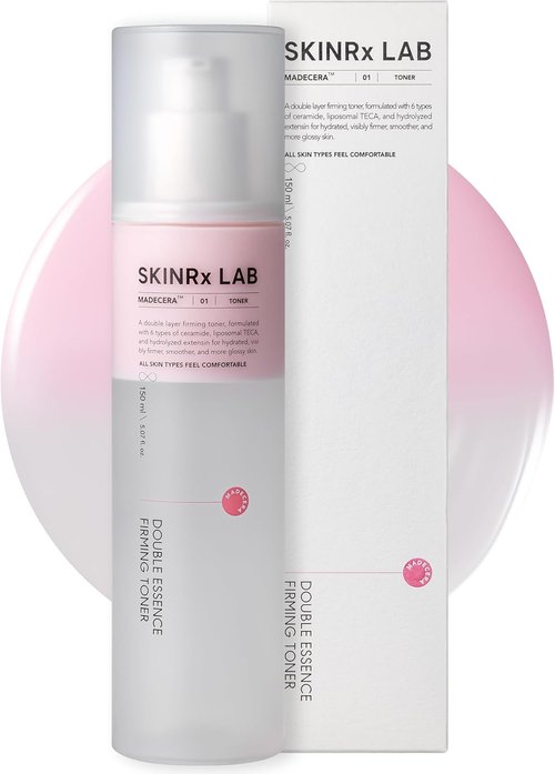 SKINRxLAB MadeCera Cream Double Essence Firming Toner - Dual Layer Hydration with Milk Protein & Ceramide | 5.07 fl. oz.
