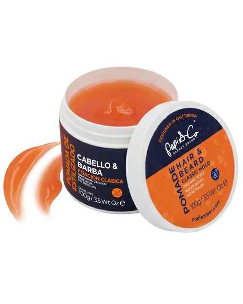 PAPI & CO. Men's Water-Based Pomade - Versatile Classic Hold Hair Product, No Residue, 115g