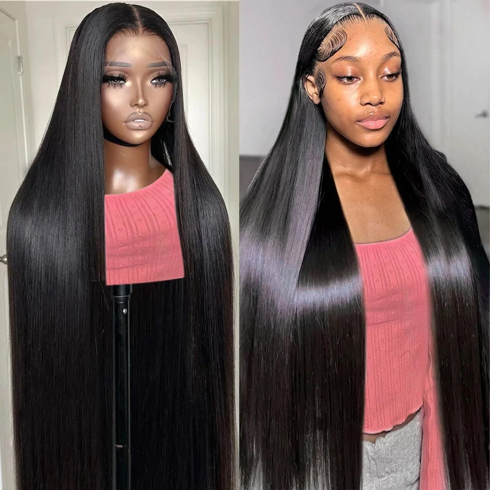 ZyBeidi Wig Human Hair Pre Plucked Pre Cut 8 Inch 180% Density 13x6 Blonde HD Transparent Lace Front Wigs Human Hair for Black Women