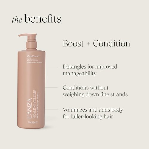 L'ANZA Healing Volume Conditioner - Volumizing Formula for Body & Fullness | Color Safe & Sulfate Free