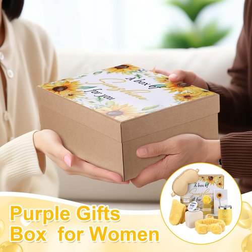 Nuogo 13 Pcs Birthday Gifts for Women Valentine Day Gifts Spa Basket Set for Women Mirrors Socks Steamers Jewelry Case Bath Robe Mom Nurse Girlfriend Wife