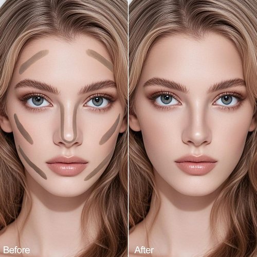 Erinde Cool Toned Contour Stick - Large Capacity Grey Brown Cream for Fair Skin | Smooth, Waterproof & Long Lasting