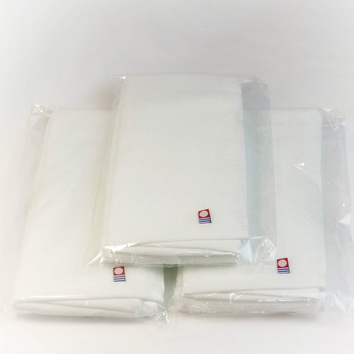 TSマネジメント Soft Airy Washcloths 100% Cotton White 13" x 30" Sets of 1, 3, 5 and 10 Towels Made in Imabari Japan (3)