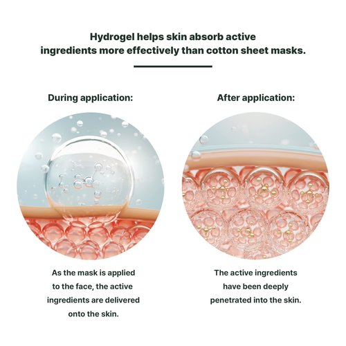 GODESAN Hydrogel Face Mask Pack 10pcs - Rich Collagen, Deep Moisture, Tea Tree, All skin type, Hyaluronic