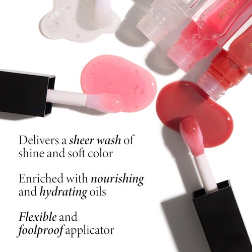 Laura Geller New York Lip Oil - Fine Shine Glossy Hydrating Squalane in Rose Garden - Pink