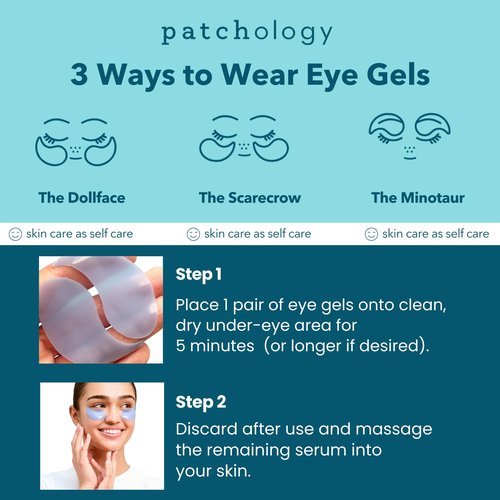 Patchology Bridal Shower Gift Box – Something Blue Cooling Under Eye Patches for Brides & Bridesmaids, Depuffing & Firming Gel Masks with Peptides & Bakuchiol – Wedding Skincare Gift Set