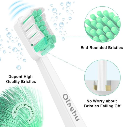 Philips Sonicare Electric Toothbrush Replacement Heads - 10 Pack for ProtectiveClean & DiamondClean