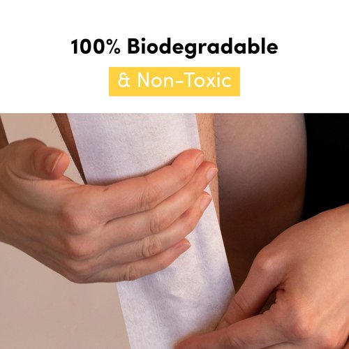 Parissa Epilation Strips (Large) | Non-Woven Waxing Strips, Soft & Durable for All-Over Hair Removal, 100% Biodegradable & Reusable with Wax, Professional-Quality for At-Home Waxing | 100 count