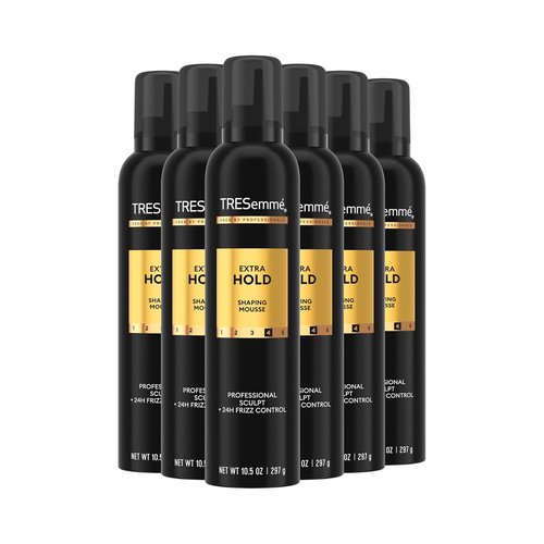 TRESemmé Extra Hold Hair Mousse - 24-Hour Touchable Volume with Pro Lock Technology | 10.5 FL Oz (Pack of 6)
