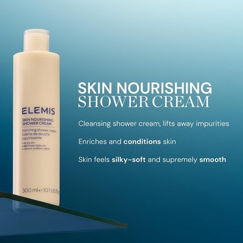 ELEMIS Skin Nourishing Shower Cream - Enriching Formula for Hydrated Skin | 10.1 Fl Oz