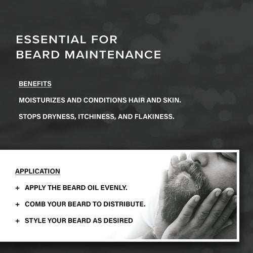 Copper Johns Premium Beard Oil for Men - Natural Formula with Jojoba & Castor Oil - Lightweight Non-Greasy Beard Moisturizer - Softens, Hydrates & Tames Frizz - Polys-Bergamot & Cherry Almond 1 oz