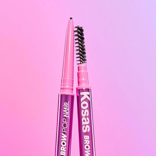 Kosas Brow Pop Nano - Ultra-Fine 1mm Brow Pencil for Natural-Looking Eyebrows - Dark Brown