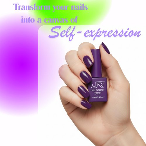 JRGel Nail Polish Set 6 Colors x 15ml- Professional Soak Off UV Gel Polish Set, Long Lasting Color for Home & Salon Manicure, Nails Art, Kit de Esmaltes para Uñas en Gel Profesional, Gift for Woman.D