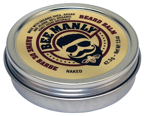 Honey House Naturals Beard Balm - All-Natural Ultra Moisturizing Formula | 1.5 oz Travel Tin