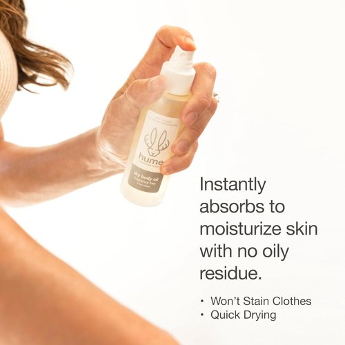 HUME SUPERNATURAL Dry Body Oil Spray - Nourishing Moisturizer for Dry Skin | Fragrance-Free Hydration, 8 oz