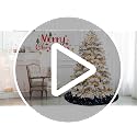 Black Sequin Christmas Tree Skirt 36 Inch Velvet Holiday Decor for Indoor & Outdoor