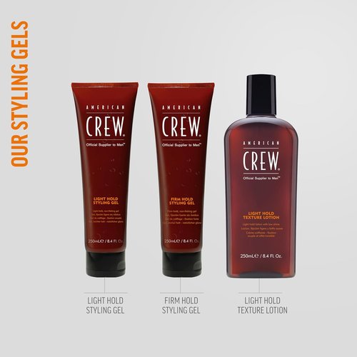 American Crew Hair Styling Gel - Firm Hold, Non-Flaking Formula | 3.3 Fl Oz