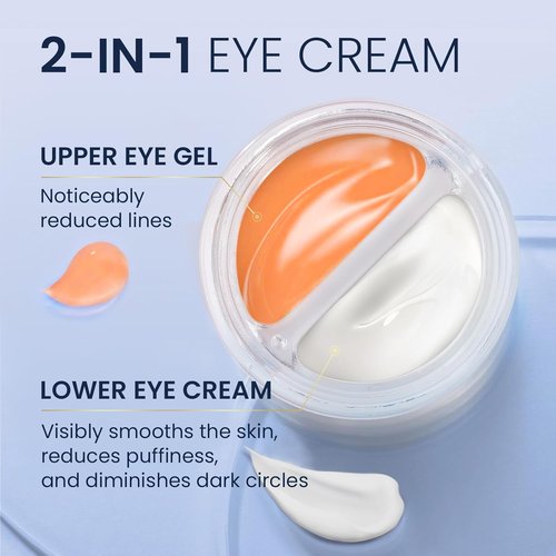 SKIN ULTIMA Dual Eye Cream - Advanced Retinol & Peptides for Dark Circles & Puffiness | 0.68 OZ