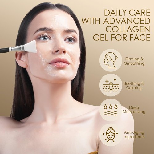 MOSRROU Microcurrent Conductive Gel Hydrating Collagen Leave-On Primer for Face Conductivity Gel with Hyaluronic Acid Snail Mucin Centella Asiatica Fragrance-Free Paraben-Free Work with Facial Device