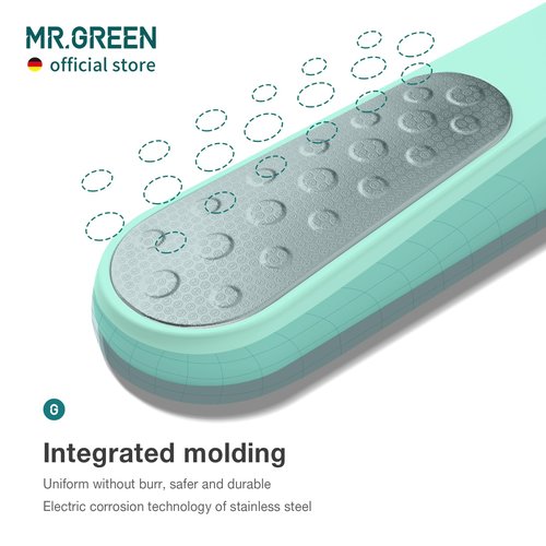 MR.GREEN Foot File Double Sided Callus Remover for Dead Skin Professional Pedicure Tools Callous Scraper Foot Sander Heel Filer (Green)