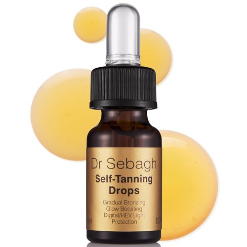 Dr Sebagh Self-Tanning Drops - Customizable Streak-Free Face Tanner | 0.17 fl oz for Natural Golden Glow