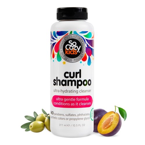 SoCozy Curl Shampoo - Ultra-Hydrating Cleanser for Kids' Hair | Sweet-Crème, 10.5 Fl Oz