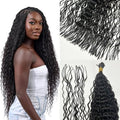RHEANNA Pre-Divided Curly Bulk Human Hair For Boho Braids Loose Deep Wave Bulk Human Hair For Braiding Double Drawn Extensions (160 Roots)20inch/50g