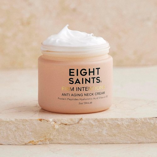 Eight Saints Firm Intentions Anti-Aging Neck Cream - Natural & Organic Formula for Firm Skin | 2 Ounces