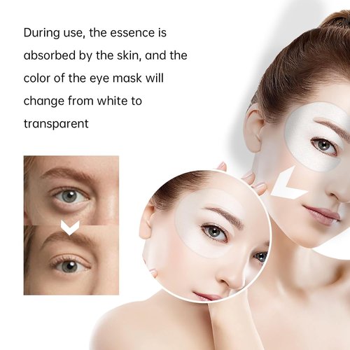 Novoy Bio-Collagen Eye Patches - 6-in-1 Retinol Overnight Treatment for Dark Circles & Puffiness | 15 Pairs, Rose