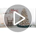 Emerald Green Sequin Velvet Christmas Tree Skirt - 46 Inch Round Holiday Decor