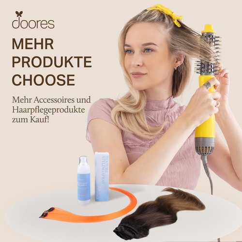 DOORES Clip in Hair Extensions Real Human Hair, Dark Brown 12 Inch 7pcs 80g, Remy Hair Extensions Clip in Human For Women Natural Silky Straight