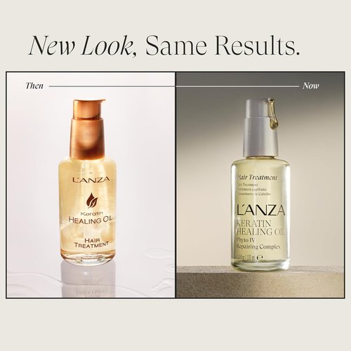 L'ANZA Keratin Healing Oil Treatment - Repair Dry, Damaged Hair & Split Ends | Color Safe, Anti-Frizz, UV Protection