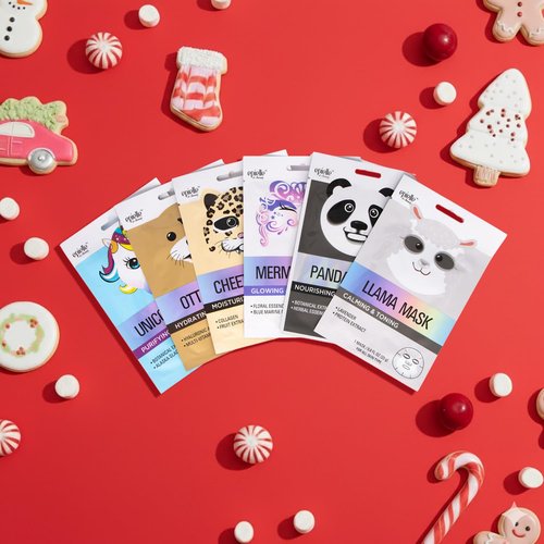 Epielle Character Face Mask Mystical Safari 12 Pack, Fun & Effective Korean Skin Care, Spa Party Favors, Stocking Stuffers, Birthday Gifts for Women, Self Care Gifts