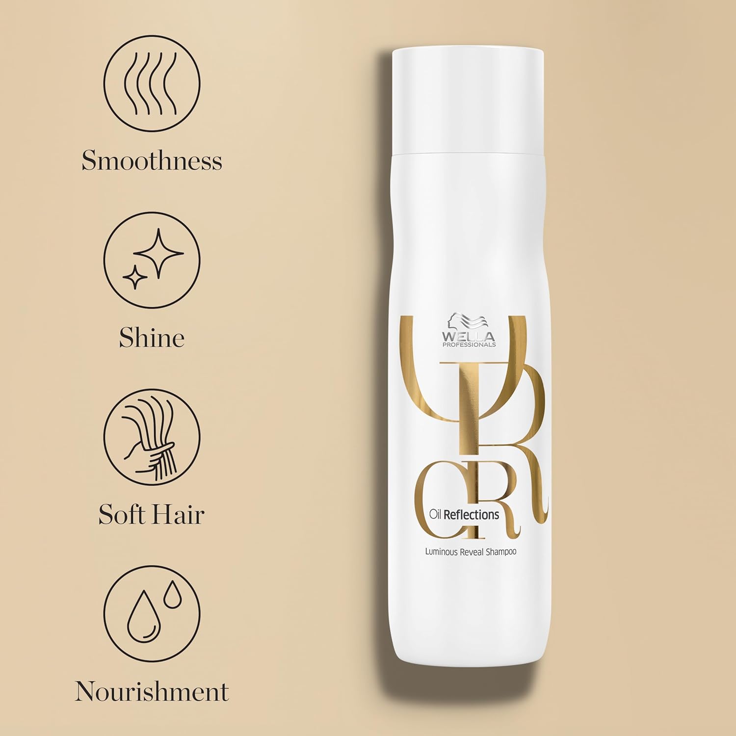 Wella Professionals Oil Reflections Shampoo - Nourishing Botanical Oils for Soft, Shiny Hair